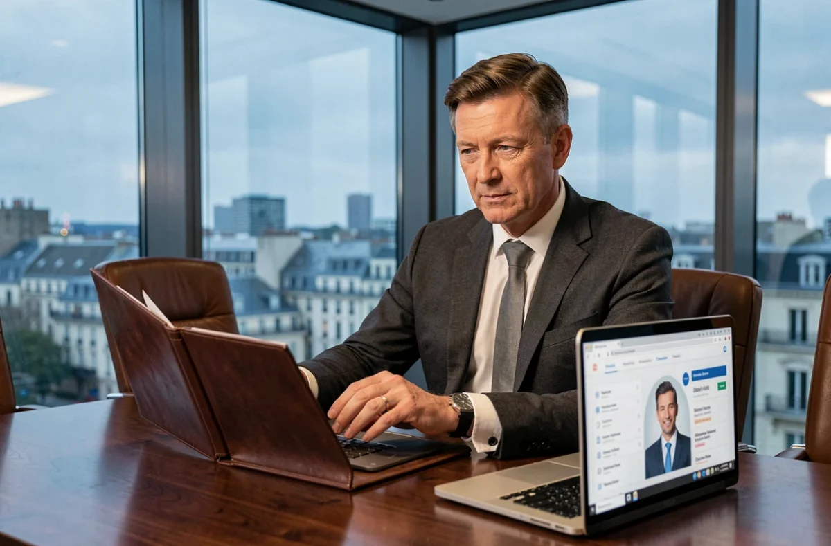 Consultant senior en recrutement de cadres confirmés chez Michael Page Rennes dans une salle de réunion executive