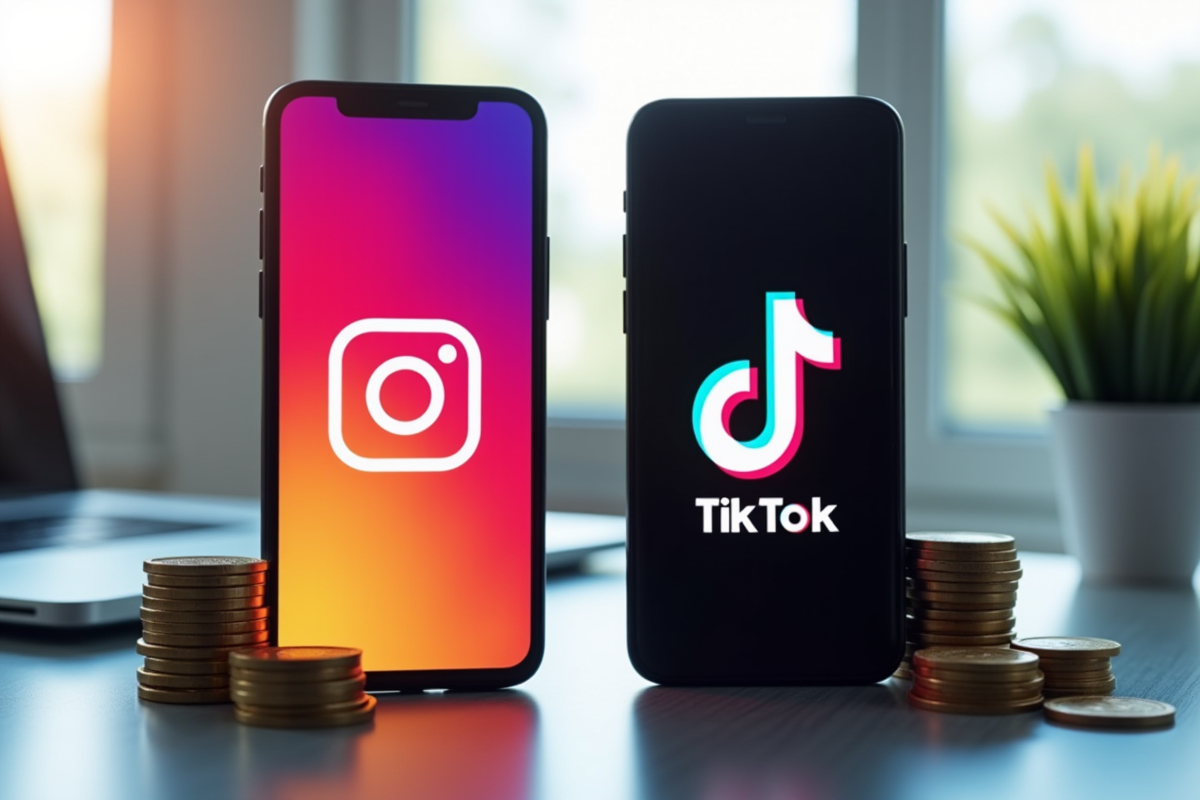 Comparaison des rémunérations : Instagram versus TikTok, lequel est plus généreux ?